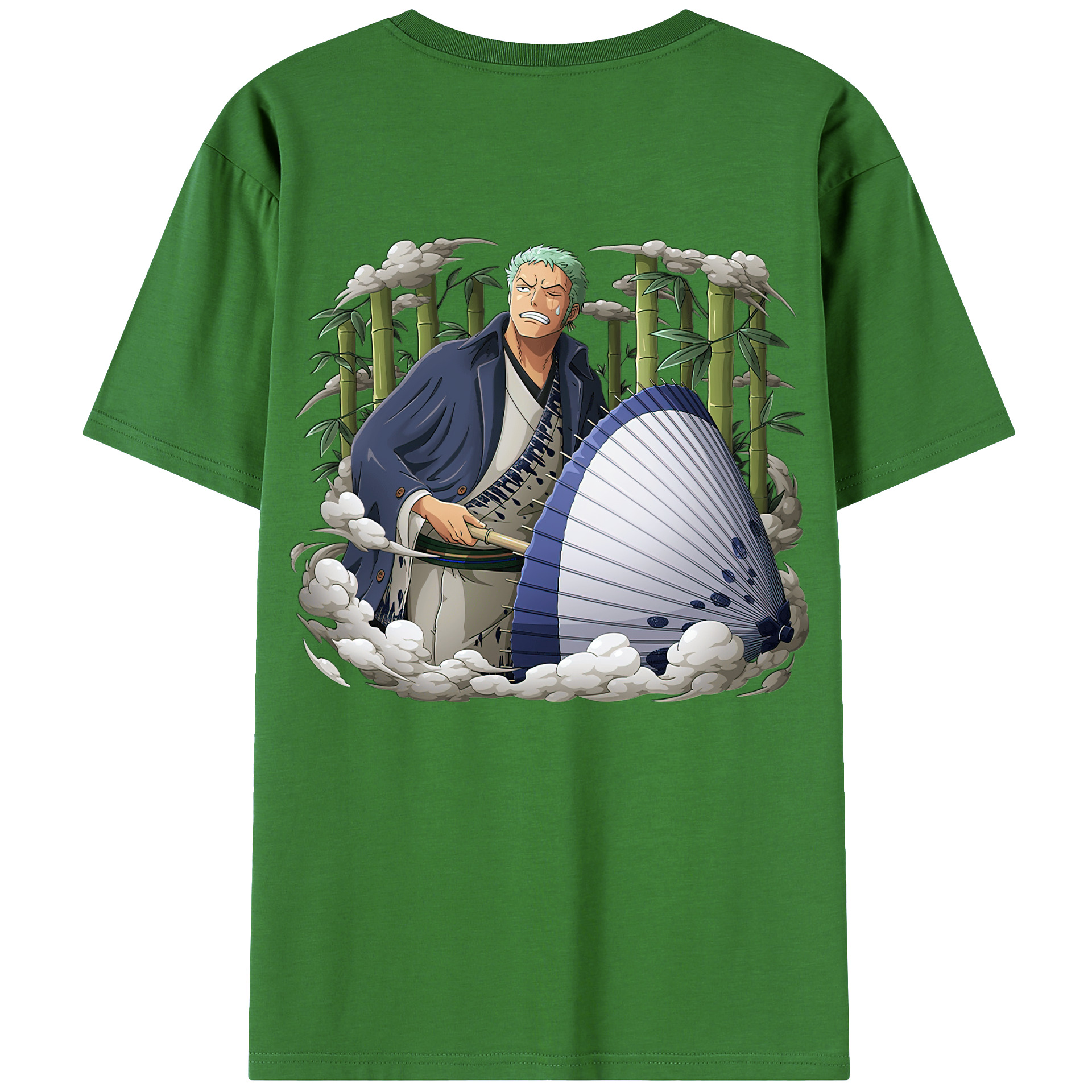 ワンピース ロロノア・ゾロ ONE PIECE Roronoa Zoro レディース半袖Tシャツ(バックプリント)